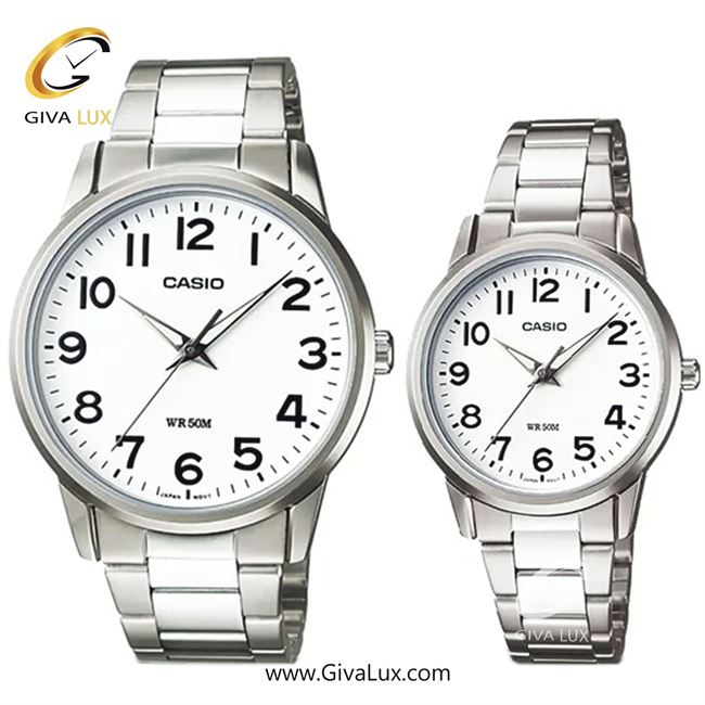 ساعت مچی اورجینال ست کاسیو Casio نقره ای | نقره ای| سفید| کد رفرنس زنانه: LTP-1303D-7BVDF، مردانه: MTP-1303D-7BVDF